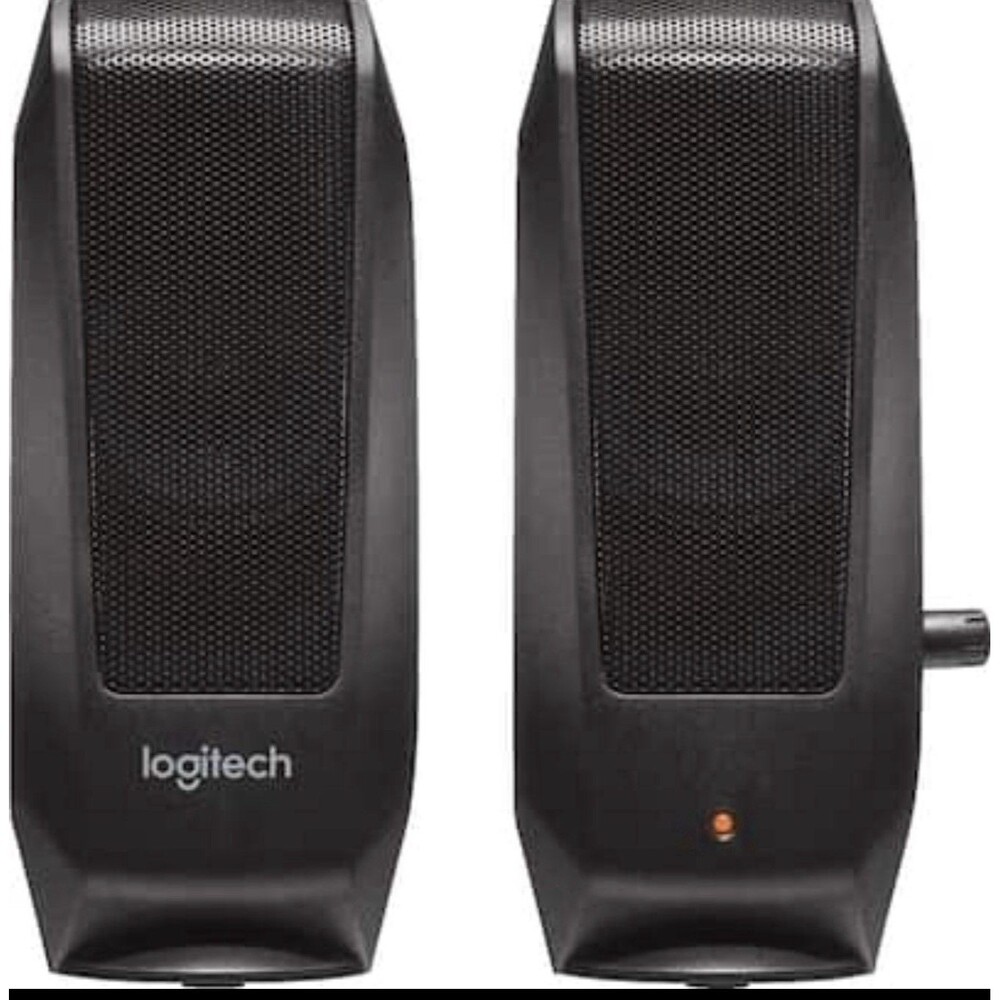 Logitech S120 Stereo Speakers NIB PC Mac Multimedia 2.0 Black